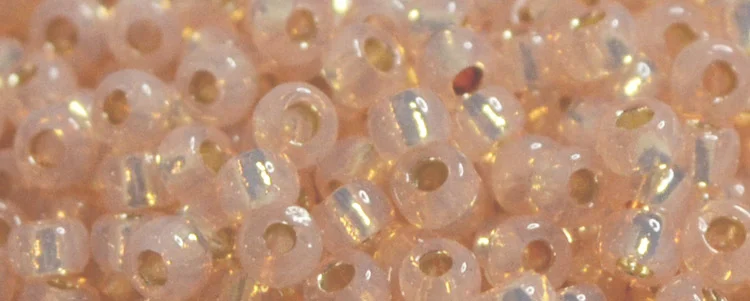 (image for) TOHO 11/o Round-Salmon Opal Silver Lined PermaFinish. 11TPF2111