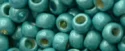 (image for) TOHO 8/o Round Seed Bead-Turquoise Galvanized Matte PermaFinish #8TPF569F