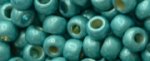 (image for) TOHO 8/o Round Seed Bead-Turquoise Galvanized Matte PermaFinish #8TPF569F