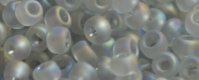 (image for) TOHO 8/o Round Seed Bead-Lighter Black Diamond Transparent Rainbow Matte #8T176AF