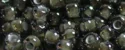 (image for) TOHO 11/o Round-White Lined Black Diamond Transparent. 11T371