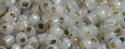 (image for) TOHO 11/o Round-White Opal Silver Lined PermaFinish. 11TPF2100