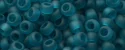 (image for) TOHO 15/o Round Seed Bead-Blue Zircon Transparent Matte. 15T7BDF