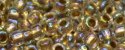 (image for) TOHO 15/o Round Seed Bead-Bronze Lined Crystal Rainbow. 15T994