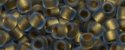 (image for) TOHO 15/o Round Seed Bead-Bronze Lined Light Sapphire Matte. 15T997FM