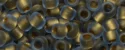 (image for) TOHO 15/o Round Seed Bead-Bronze Lined Light Sapphire Matte. 15T997FM