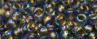 (image for) TOHO 15/o Round Seed Bead-Bronze Lined Light Sapphire Rainbow. 15T997