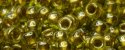 (image for) TOHO 15/o Round Seed Bead-Bronze Lined Peridot. 15T991
