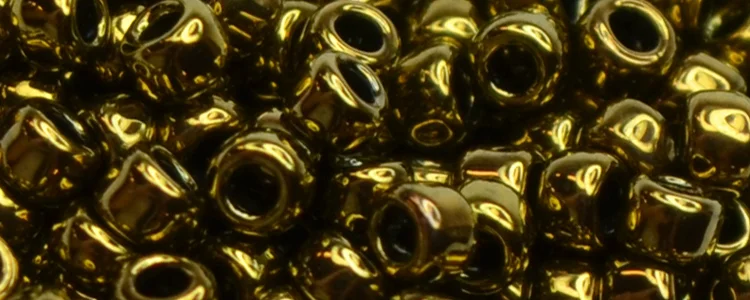 (image for) TOHO 15/o Round Seed Bead-Dark Gold Bronze Metallic. 15T223