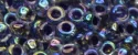 (image for) TOHO 15/o Round Seed Bead-Dark Purple Lined Crystal Rainbow. 15T774