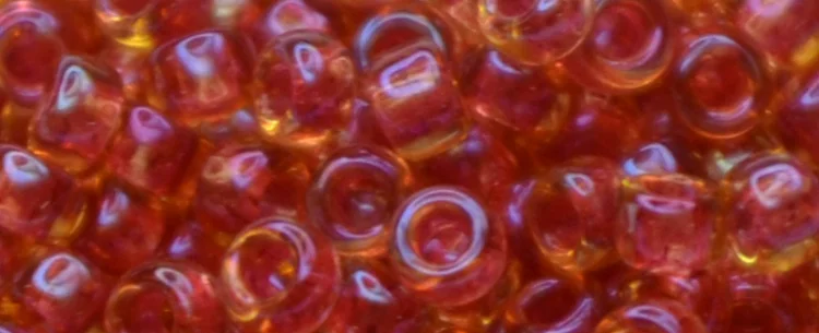 (image for) TOHO 15/o Round Seed Bead-Dark Rose Lined Topaz. 15T241