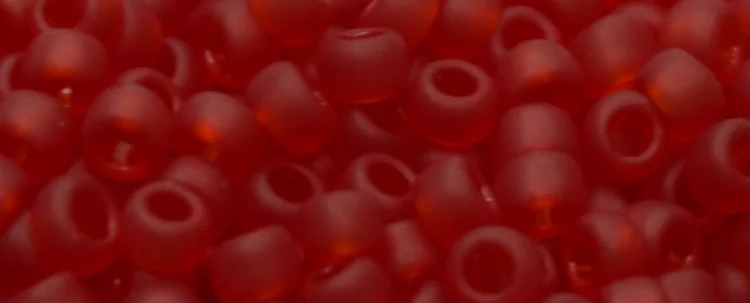 (image for) TOHO 15/o Round Seed Bead-Dark Ruby Transparent Matte. 15T5CF