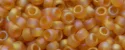 (image for) TOHO 15/o Round Seed Bead-Dark Topaz Transparent Rainbow Matte. 15T162CF