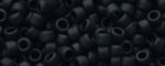 (image for) TOHO 15/o Round Seed Bead-Jet Black Matte Opaque. 15T49F