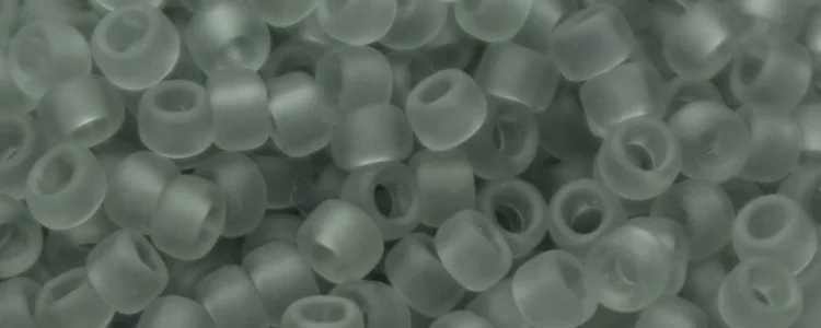 (image for) TOHO 15/o Round Seed Bead-Light Black Diamond Transparent Matte. 15T9F