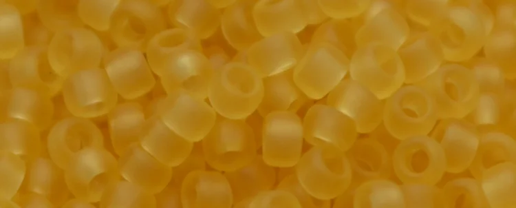 (image for) TOHO 15/o Round Seed Bead-Light Topaz Transparent Matte. 15T2F