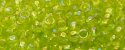 (image for) TOHO 15/o Round Seed Bead-Lime Transparent Rainbow. 15T164