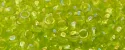(image for) TOHO 15/o Round Seed Bead-Lime Transparent Rainbow. 15T164