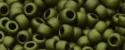 (image for) TOHO 15/o Round Seed Bead-Olive Green Metallic Matte. 15T617