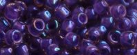 (image for) TOHO 15/o Round Seed Bead-Purple Lined Amethyst Transparent. 15T928