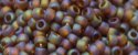 (image for) TOHO 15/o Round Seed Bead-Smoke Topaz Transparent Rainbow Matte. 15T177F