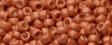 (image for) TOHO 15/o Round Seed Bead-Sun Burnt Orange Galvanized Matte PermaFinish. 15TPF562F