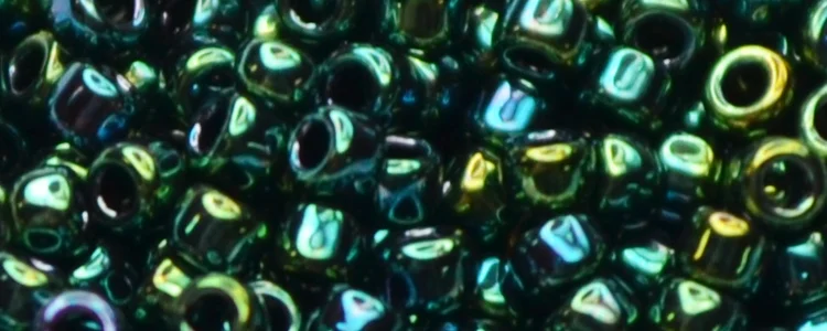 (image for) TOHO 15/o Round Seed Bead-Teal Blue Iris Higher Metallic. 15T506