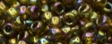 (image for) TOHO 15/o Round Seed Bead-Topaz Iris Gold Luster. 15T459