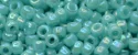 (image for) TOHO 15/o Round Seed Bead-Turquoise Opaque Rainbow. 15T413