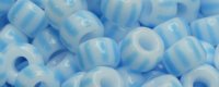 (image for) TOHO Size 6/o Round Seed Bead-Aqua / White Stripe 6TL4-2