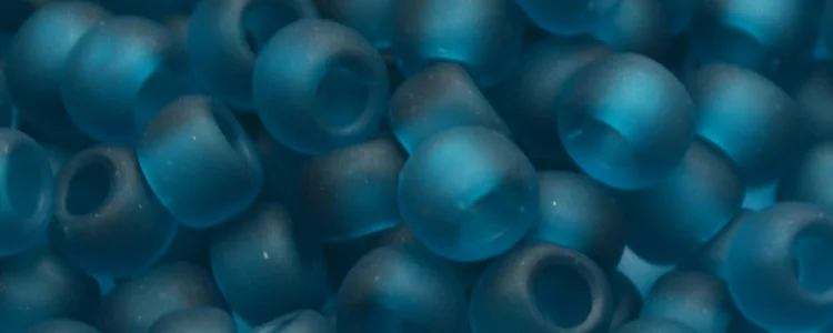 (image for) TOHO Size 6/o Round Seed Bead-Blue Zircon Transparent Matte 6T7BDF