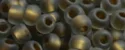 (image for) TOHO Size 6/o Round Seed Bead-Bronze Lined Black Diamond Rainbow Matte 6T999FM