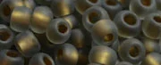 (image for) TOHO Size 6/o Round Seed Bead-Bronze Lined Black Diamond Rainbow Matte 6T999FM