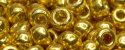 (image for) TOHO 3/o Round Seed Bead-Gold Galvanized PermaFinish 3TRPF557