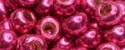 (image for) TOHO Size 6/o Round Seed Bead-Hot Pink Galvanized PermaFinish 6TPF563