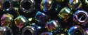 (image for) TOHO Size 6/o Round Seed Bead-Jet Black Iris Metallic 6T86