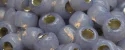 (image for) TOHO Size 6/o Round Seed Bead-Light Amethyst Opal Silver Lined PermaFinish 6TPF2122