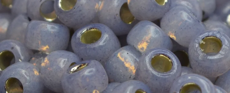 (image for) TOHO Size 6/o Round Seed Bead-Light Amethyst Opal Silver Lined PermaFinish 6TPF2122