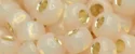 (image for) TOHO Size 6/o Round Seed Bead-Light Peach Opal Silver Lined PermaFinish 6TPF2126
