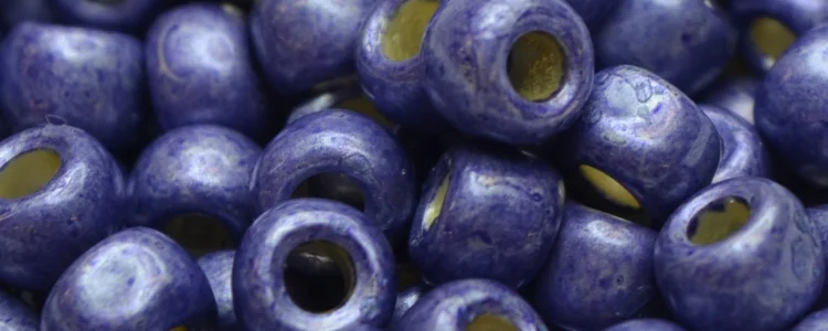 (image for) TOHO Size 6/o Round Seed Bead-Purple Galvanized Matte PermaFinish 6TPF567F