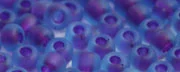 (image for) TOHO Size 6/o Round Seed Bead-Purple Lined Aqua Matte 6T252FM