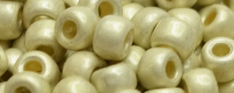 (image for) TOHO Size 6/o Round Seed Bead-Silver Galvanized Matte PermaFinish 6TPF558F