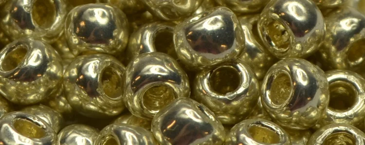 (image for) TOHO Size 6/o Round Seed Bead-Silver Galvanized PermaFinish 6TPF558