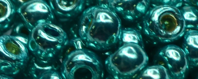 (image for) TOHO Size 6/o Round Seed Bead-Turquoise Galvanized PermaFinish 6TPF569