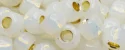 (image for) TOHO Size 6/o Round Seed Bead-White Opal Silver Lined PermaFinish 6TPF2100