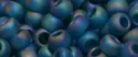 (image for) TOHO 8/o Round Seed Bead-Blue Zircon Transparent Rainbow Matte #8T167BDF