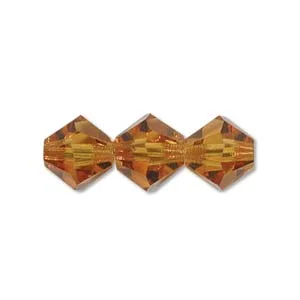 (image for) Preciosa Crystal-3mm Bicone Topaz * 144 Pieces