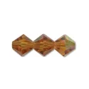 (image for) Preciosa Crystal-3mm Bicone Topaz AB * 144 Pieces