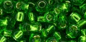 (image for) TOHO Size 6/o Round Seed Bead-Kelly Green Silver Lined 6T27