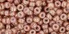 (image for) TOHO 8/o Round Seed Bead-Mauve/Peach Marbled Opaque. 8T1201